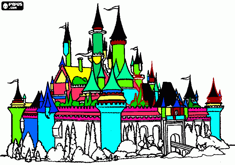 anita castelo para colorir e imprimir