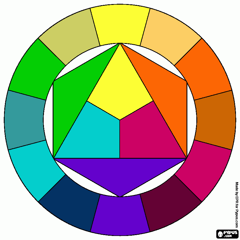 circulo comático para colorir e imprimir