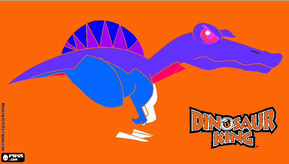 desenho da Amanda Dinosaur King para colorir e imprimir
