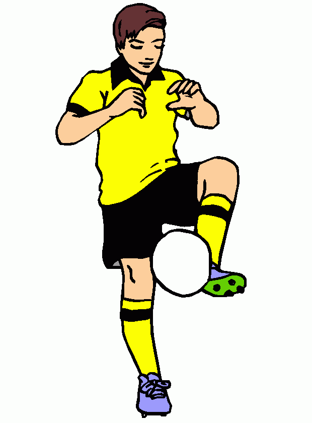 Joagador Borussia Dortmund para colorir e imprimir