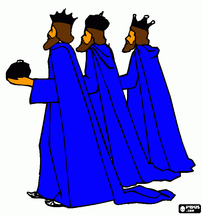 tres reis magicos para colorir e imprimir