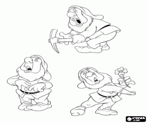 desenho de Atchim � o an�o que est� sempre espirros para colorir