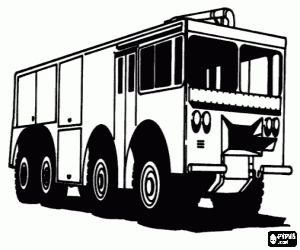 desenho de Caminh�o blindado usado no transporte de valores para bancos para colorir
