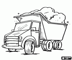 desenho de Caminh�o de descarga para colorir