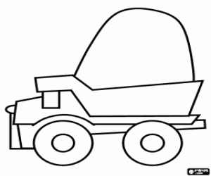 desenho de Caminh�o de descarga para colorir