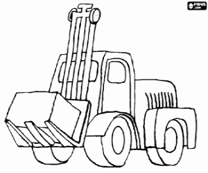 desenho de Caminh�o empilhadeira para colorir