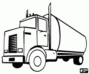 desenho de Caminh�o-tanque para colorir