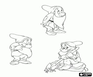 desenho de Dengoso � o mais vergonhoso e t�mido dos sete an�es para colorir
