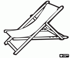 desenho de Espregui�adeira de tela dobr�vel para colorir