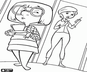 desenho de Helena P�ra e Edna Moda para colorir