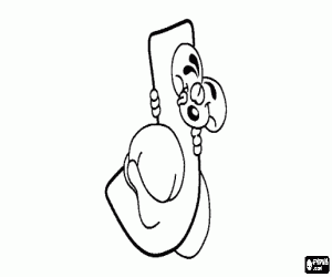 desenho de Letra J com o ratinho travesso para colorir