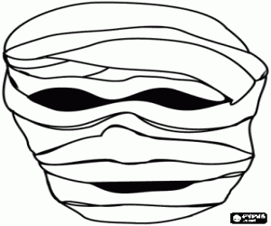 desenho de M�scara de A M�mia ou The Mummy para colorir