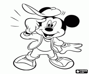 desenho de Mickey Mouse tem uma boa id�ia para colorir