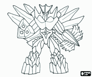 desenho de Nobilmantis da tribo do Mar. S�rie III para colorir