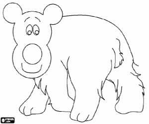 desenho de Urso para colorir