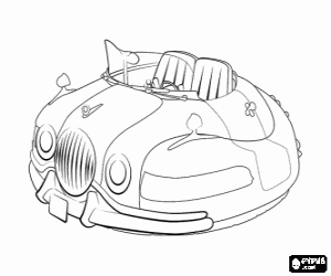desenho de Ve�culo convers�vel de Planet 51 para colorir