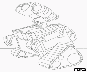 desenho de Wall-E para colorir