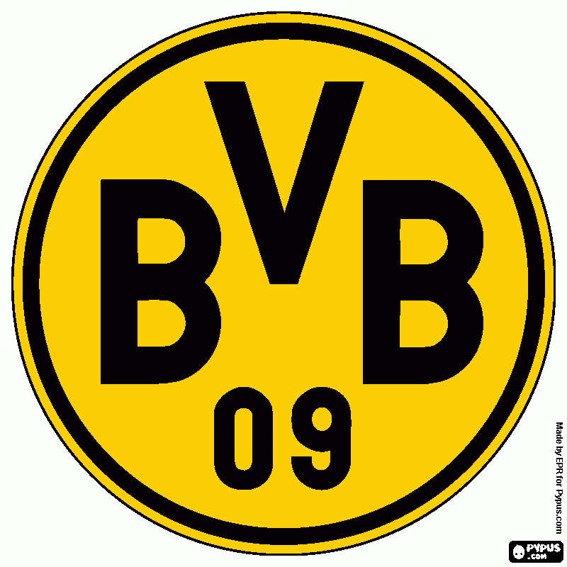 09 BV BORUSSIA DORTMUND DA ALEMANHA para colorir e imprimir