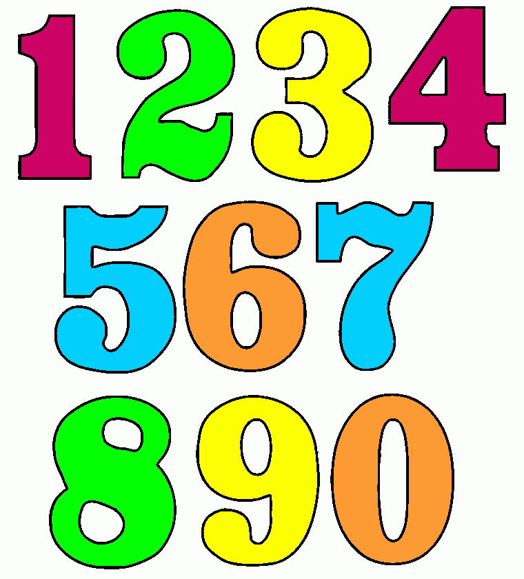 1 A 10 para colorir e imprimir
