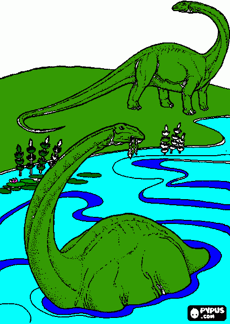 2 branqueossauro para colorir e imprimir