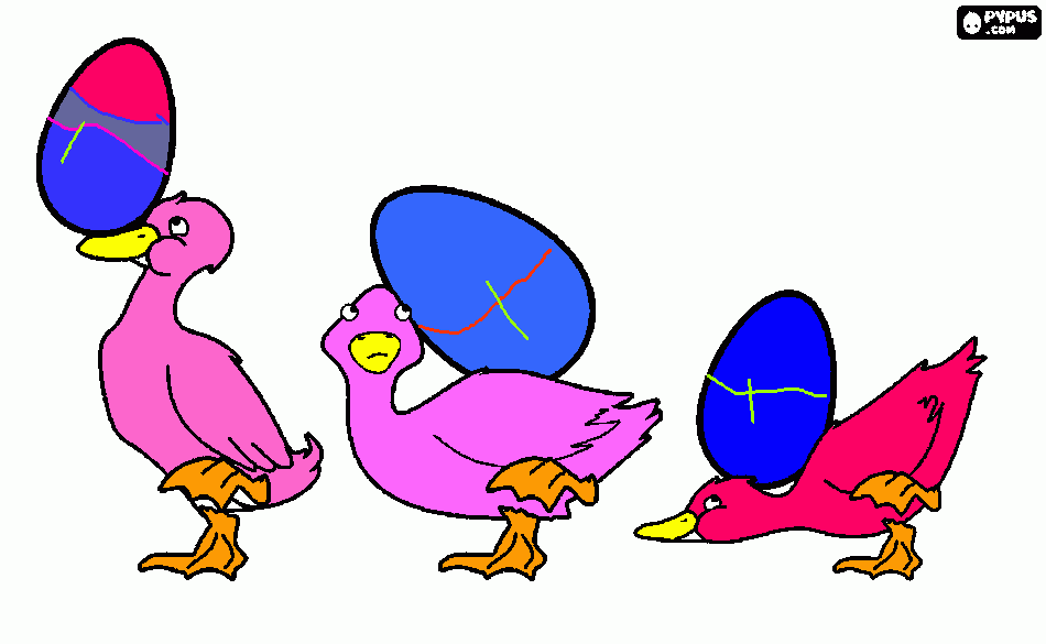 3 patinhos para colorir e imprimir