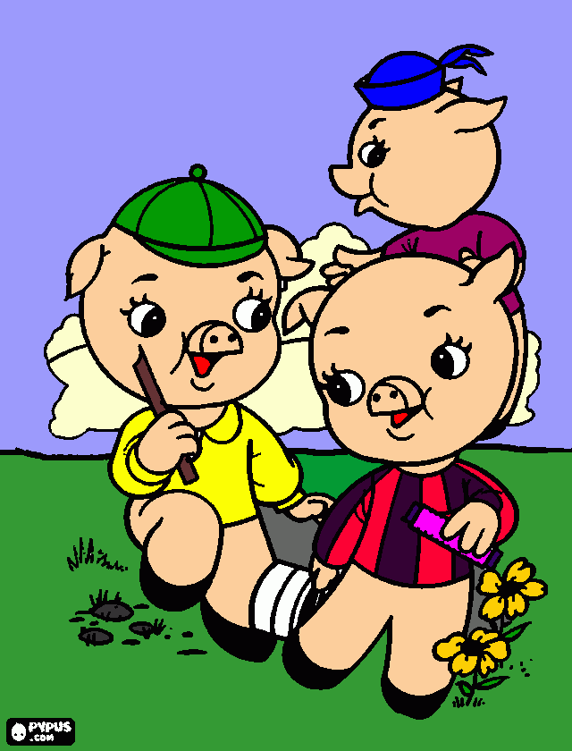 3 porquinho para colorir e imprimir