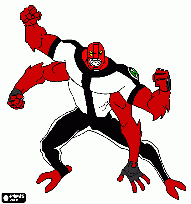 4 brasos para colorir e imprimir