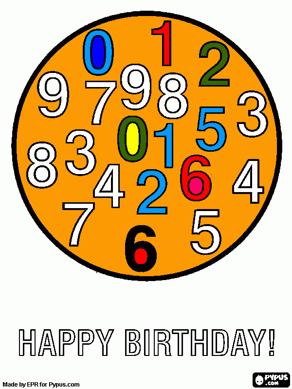 6 mes de enzo para colorir e imprimir