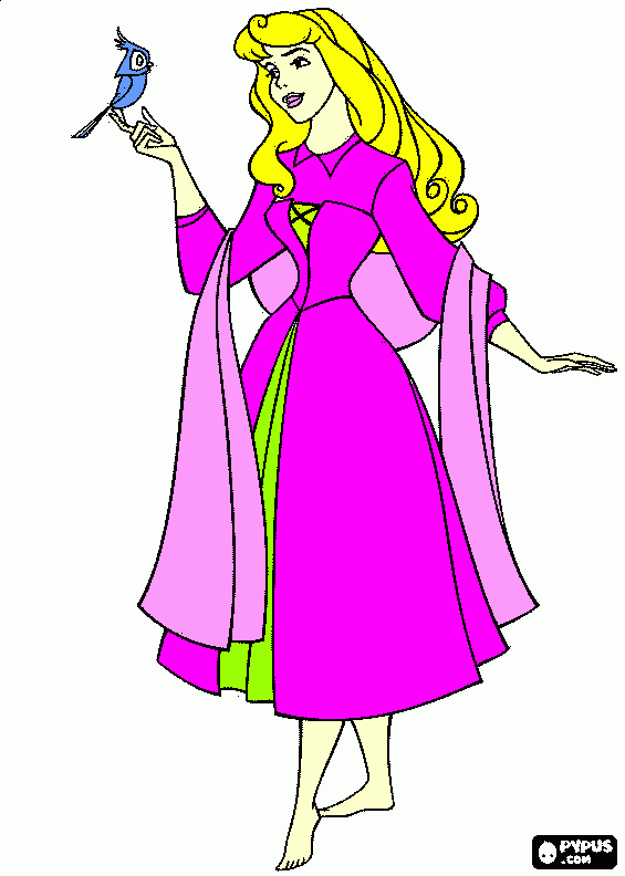 a  bela adormecida para colorir e imprimir