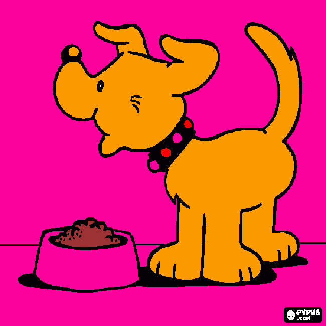 A cachorra Belinha para colorir e imprimir