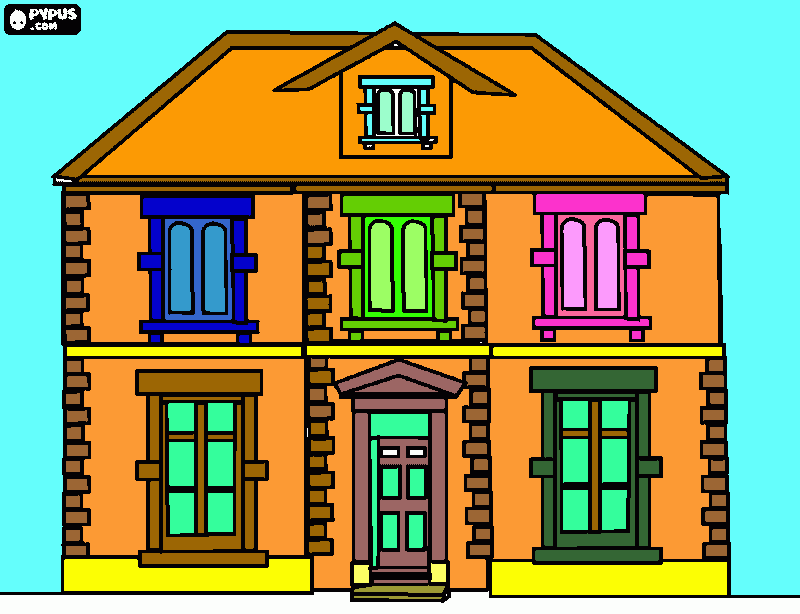 a casa dos meus sonhos casa para colorir e imprimir