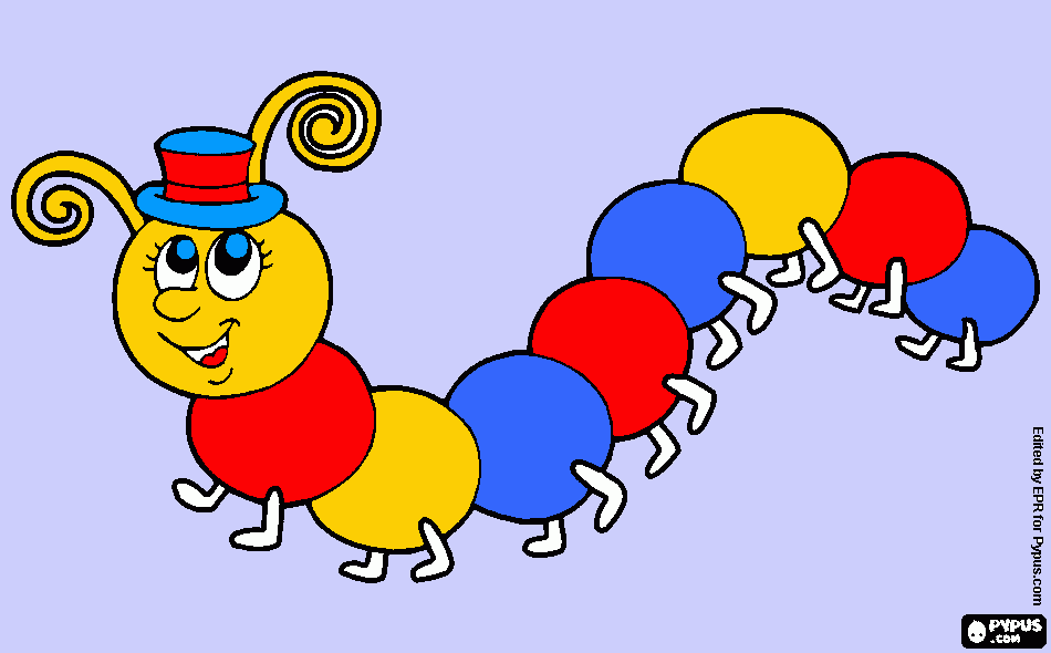 a centopéia para colorir e imprimir