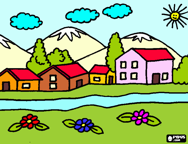 a cidade onde quero crescer para colorir e imprimir