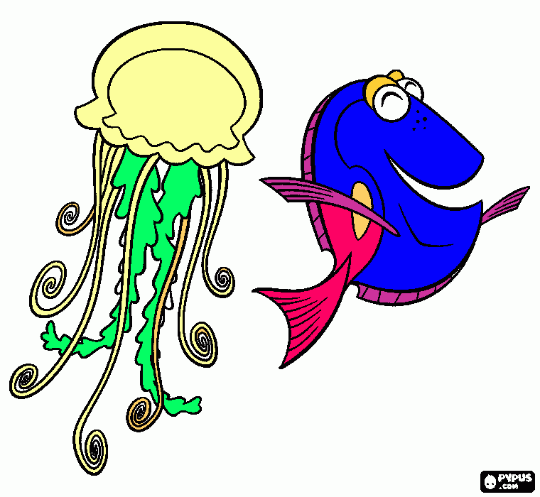 a doris com a medusa para colorir e imprimir