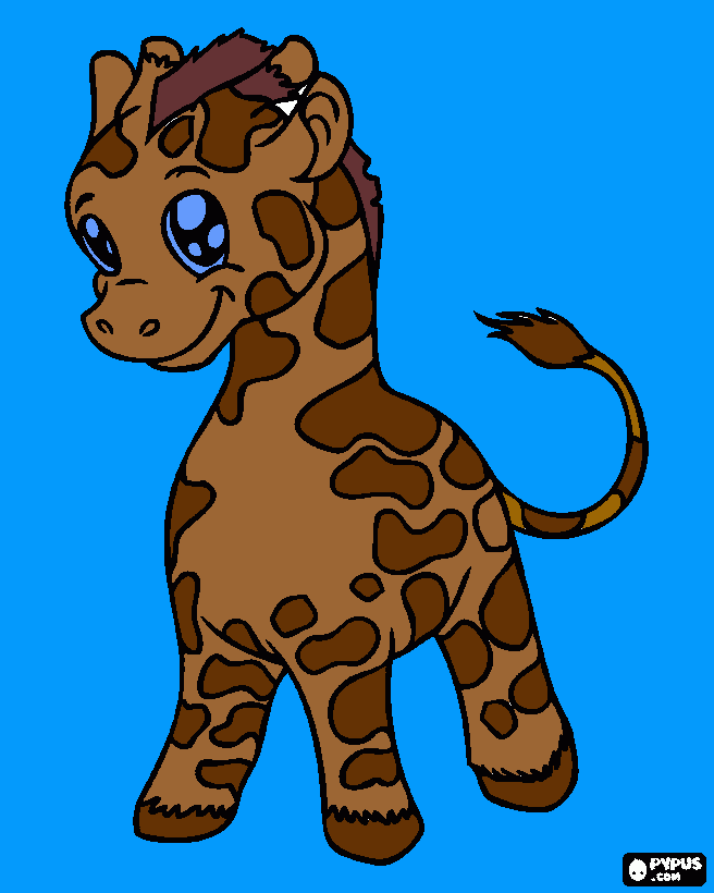 a girafinha para colorir e imprimir