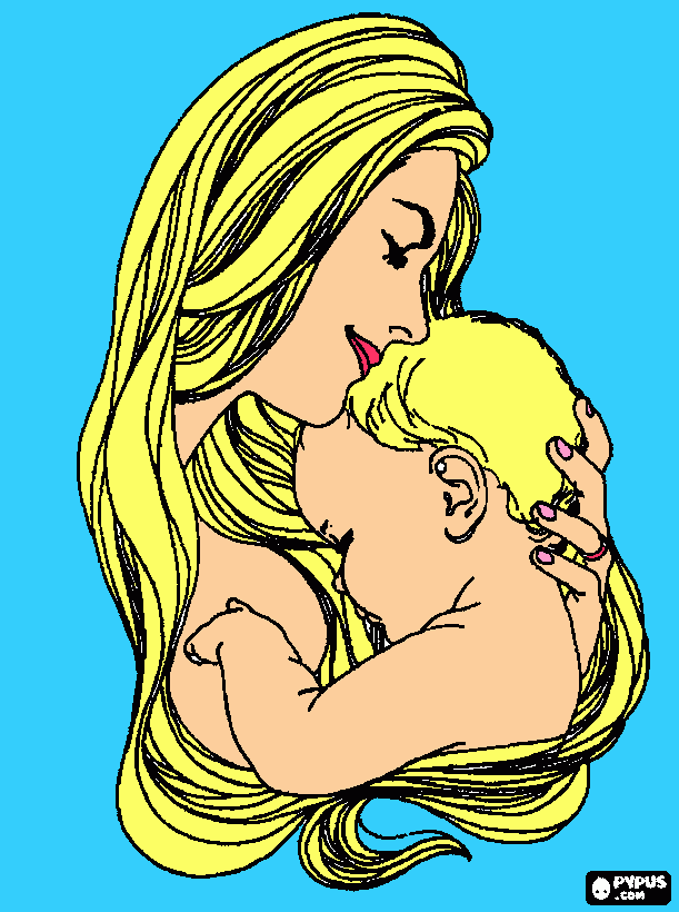 a mãe perfeita para colorir e imprimir