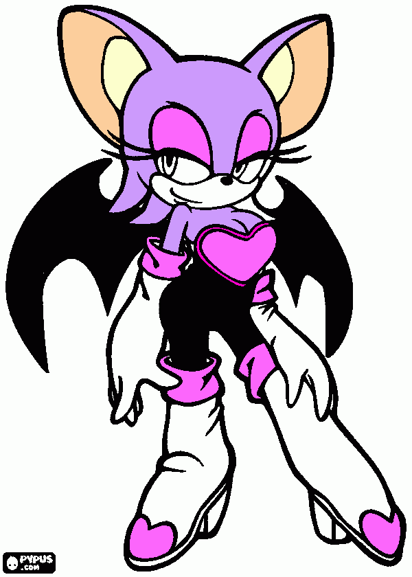 a namorada do  sonic isabela nova personagem para colorir e imprimir