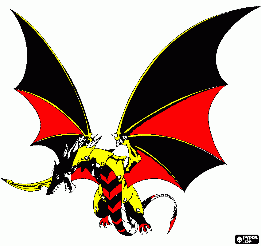 a nova versão do dragon para colorir e imprimir