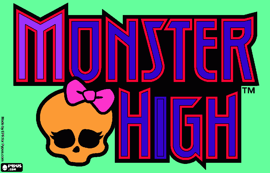a omenagem da monter high para colorir e imprimir