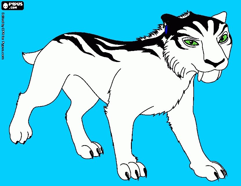 A pirata Shira meche com o coração de Diego. para colorir e imprimir