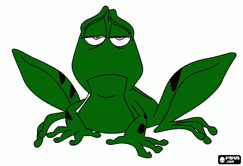 a priceza e o sapo para colorir e imprimir