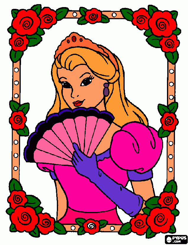 A princesa Maria Eduarda para colorir e imprimir