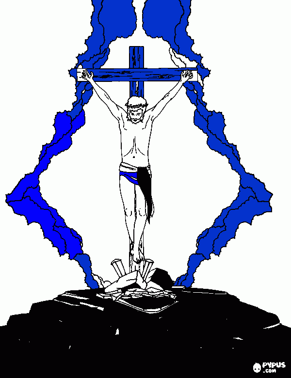 A RESSUREIÇÃO DE JESUS para colorir e imprimir