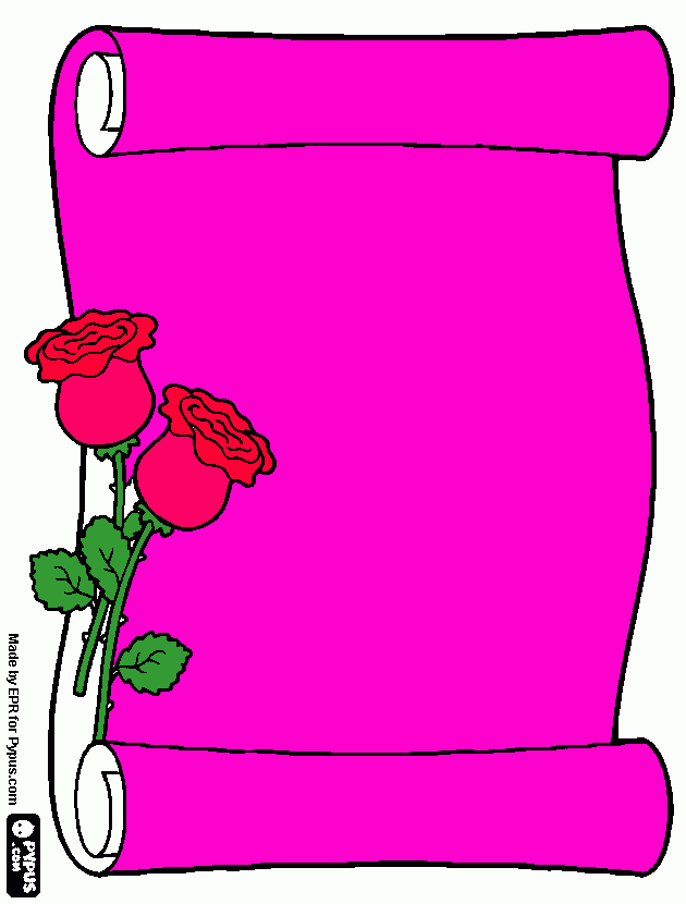 a rosa que fis para colorir e imprimir