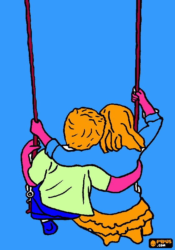 abraços e risos para colorir e imprimir