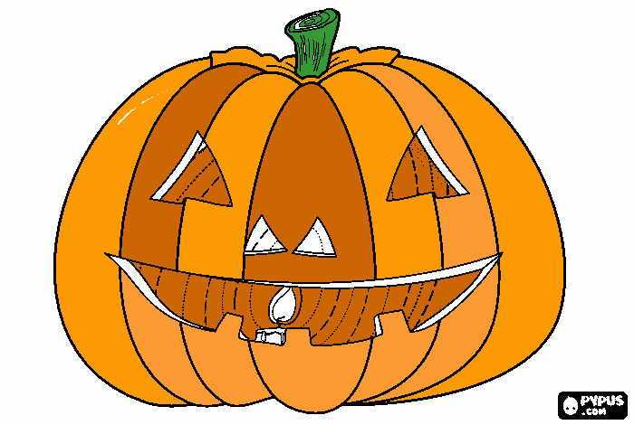 abóbora de halloweem para colorir e imprimir