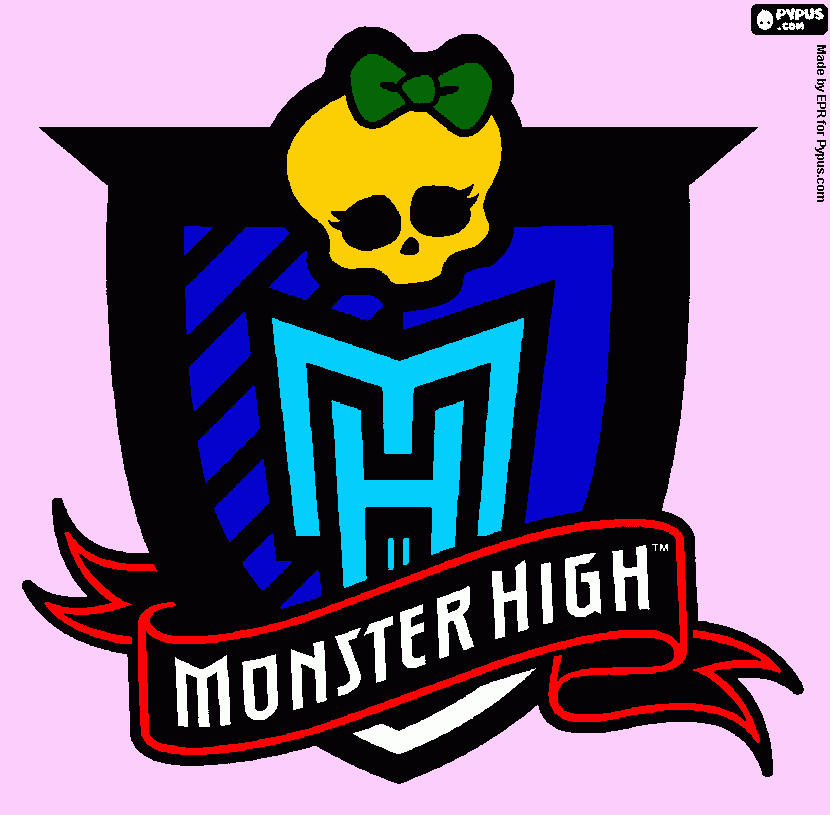 acavera de monster high para colorir e imprimir