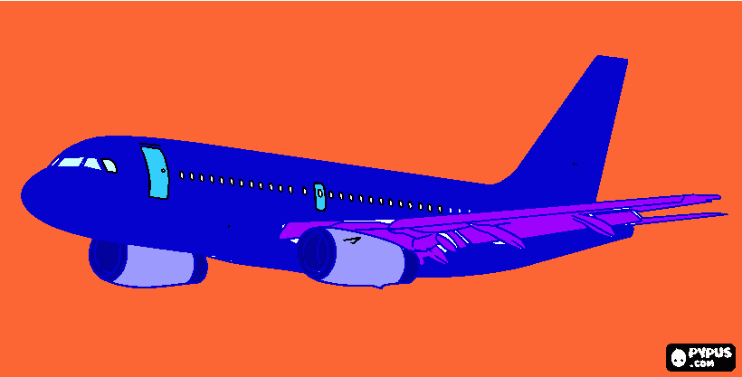air bus a320 para colorir e imprimir