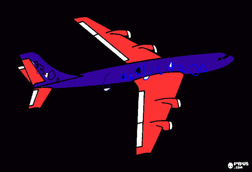 airbus a300 para colorir e imprimir