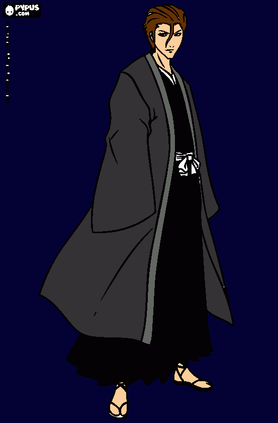 Aizen Sosuke para colorir e imprimir